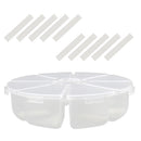 120Pcs Ingrown Toe Nail Corrector Paronychia Toenail Correction Pedicure Tool with Transparent Split Case Box