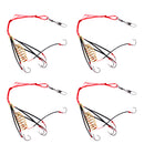 4pcs Explosive Fishing Hook Multi Sharpened Hooks Tackle Strong Bait Ice Sea