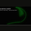Swivel String Fishing Hook Luminous 3D Eyes Squid Skirt Fishing Beads Lures
