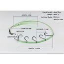 Swivel String Fishing Hook Luminous 3D Eyes Squid Skirt Fishing Beads Lures