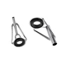 80pcs Stainless Steel Fishing Rod Tip Ring Eye Guide Repair Set Kit with Box