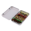 Assortment Trout Fly Fishing Flies 4 Colors, 20pcs in a Fly Box Saltwater