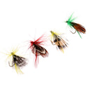 Assortment Trout Fly Fishing Flies 4 Colors, 20pcs in a Fly Box Saltwater