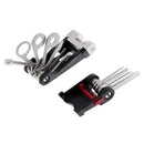 Bike Multitool, Cycle Bicycle Repair Tool Mountain Bike Compact and Lightweight Multi Function Folding Tool with Tire Lever