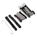 Bike Multitool, Cycle Bicycle Repair Tool Mountain Bike Compact and Lightweight Multi Function Folding Tool with Tire Lever