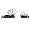 Bike Multitool, Cycle Bicycle Repair Tool Mountain Bike Compact and Lightweight Multi Function Folding Tool with Tire Lever