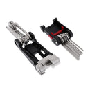 Bike Multitool, Cycle Bicycle Repair Tool Mountain Bike Compact and Lightweight Multi Function Folding Tool with Tire Lever
