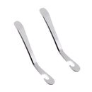 2 Pieces Bicycle Bike Tire Levers Iron Tool with Curved Spoon End Tire Changing Accessory