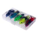 5Pcs Frog Fishing Lures Soft Baits Topwater Crankbait With Threads Skirts