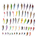 56pcs/lot Mixed Fishing Lures Set Crankbait Crank Hard Baits Tackle Wobblers
