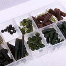 100Pcs Carp Fishing Accessories Anti Tangle Sleeves Safety Lead Clips Set,Terminal Tackle