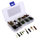 100Pcs Carp Fishing Accessories Anti Tangle Sleeves Safety Lead Clips Set,Terminal Tackle