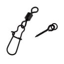 200Pcs Carp Fishing Accessories Rolling Swivels,Quick Change Swivel,Snap Set