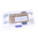 81Pcs/Set Carp Fishing Accessories Kit Swivels Snap Terminal Tackle with Box