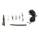 71Pcs/Set Carp Fishing Accessories Kit Swivels/Snaps/Rig Tube/Line Aligner Terminal Tackle with Box