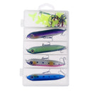 27Pcs Fishing Lures Kit Casting Pencil Lures Hard Baits Swivels with Snap