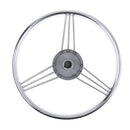 13'' Boat Marine Yacht Stainless Steering Wheel for Boat Marine Yacht - Silver