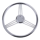 13'' Boat Marine Yacht Stainless Steering Wheel for Boat Marine Yacht - Silver