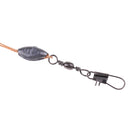Turtle Fishing Hook Braided Line Hair Rigs Double Hook with Ground Support, Fishing Connector Accessories