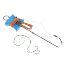 Turtle Fishing Hook Braided Line Hair Rigs Double Hook with Ground Support, Fishing Connector Accessories
