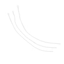 lot 3pcs Polyester Braided Fly Fishing Line Leader Loop Connectors 30 lb