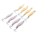 Fishing Lure Metal VIB Hard Baits Treble Hooks for Bass Trout Fishing Spoons