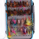 64Pc Fly Fishing Lure Hooks Fishing Flies Fly Tackle Box Lure Hook