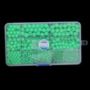 Set of Multi Size Round Glow Rig Beads Sea Fishing Lure Floating Tackles Ideal for Rig Making or Lure Fishing