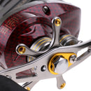 Baitcasting Reel 17+1 Stainless Steel Ball Bearings Dual Brakes Fishing Reel for Bass, Crappies, Perch, Trout, Walleyes