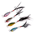 4pcs Fishing Lures Lead Fish Metal Jigging Wobbler Bass Crankbaits 2.5cm