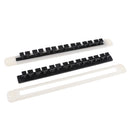 2x VERTICAL 7-ROD STORAGE ROD RACK - Rubber Fishing Rod Holder Wall Mounted
