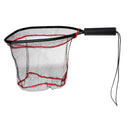 Aluminum Alloy Fishing Landing Nets Nylon Mesh Fly Fishing Catch and Release Net with Fixed Plastic Handle