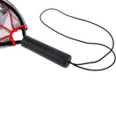 Aluminum Alloy Fishing Landing Nets Nylon Mesh Fly Fishing Catch and Release Net with Fixed Plastic Handle