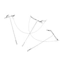 Stainless Steel T Shape Coated Pike Perch Catfish Coarse Fishing Soft Lure
