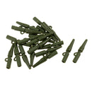 20 Pieces 3.5cm Carp Fishing Tackle Kit Rubber Safety Lead Clip with Tail Quick Change