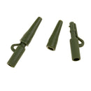 20 Pieces 3.5cm Carp Fishing Tackle Kit Rubber Safety Lead Clip with Tail Quick Change