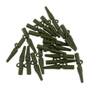 20 Pieces 3.5cm Carp Fishing Tackle Kit Rubber Safety Lead Clip with Tail Quick Change