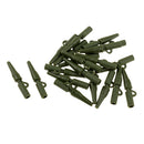 20 Pieces 3.5cm Carp Fishing Tackle Kit Rubber Safety Lead Clip with Tail Quick Change