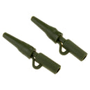 20 Pieces 3.5cm Carp Fishing Tackle Kit Rubber Safety Lead Clip with Tail Quick Change