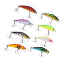 8Pcs Swimbait with 3D Lifelike Eyes Crankbait Minnow Popper Pencil Hard Lure