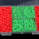 1000pcs PVC NIght Glow Fishing Beads 8 Size Mixed For Sea Fishing Rigs w/Box