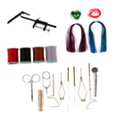 Fly Tying Tools and Fly Tying Materials Set, Fly Tying Vise and Accessories, Pliers/Bobbin Holder/Bodkin
