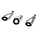80Pcs/box Heavy Duty Sea Boat Fishing Rod Guides Top Tips Pole Rod Eye Rings, 10 Mixed Sizes