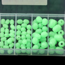 Multi-size Sea Fishing Rig Beads (pack of 100) NIght Glow Oval Fishing Beads