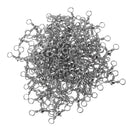 Pack of 100 Pcs 3 Way Barrel Swivels T-Turn Cross line Three Way Fishing Connector 6