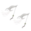 12pcs Soft Lures Shrimp Bait Set, Freshwater/ Saltwater, Trout Bass Salmon