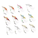 12pcs Soft Lures Shrimp Bait Set, Freshwater/ Saltwater, Trout Bass Salmon