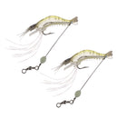 12pcs Soft Lures Shrimp Bait Set, Freshwater/ Saltwater, Trout Bass Salmon