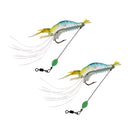 12pcs Soft Lures Shrimp Bait Set, Freshwater/ Saltwater, Trout Bass Salmon