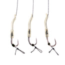 Pack of 6 Pieces Carp Fishing Braid Hair Rigs Carp Fishing Sink Barbed Hooks Tackle